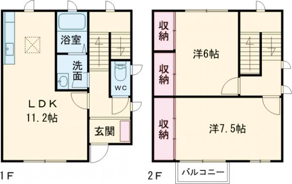 ブランエールAの間取り