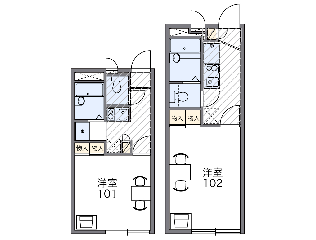 レオパレスさくらの間取り