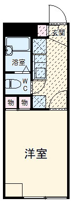 レオパレスみらいⅡ・104号室の間取り