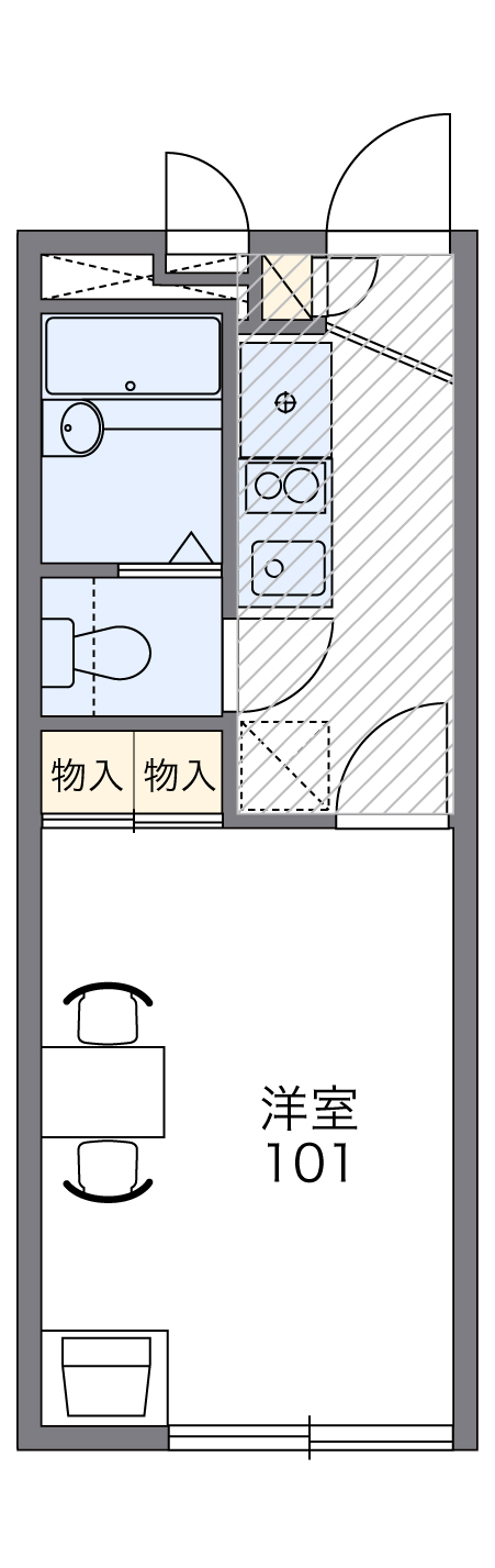 レオパレスkoyamaⅡの間取り