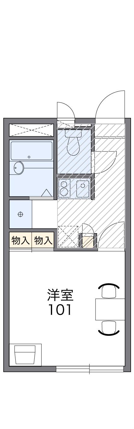 レオパレスkoyamaⅢの間取り