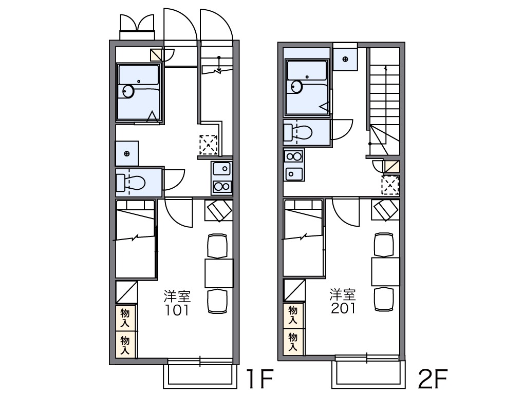 レオパレスSUNRISEの間取り