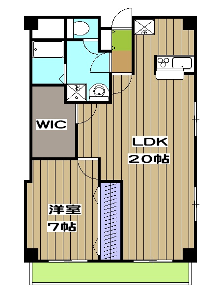 Choei第5コーポ中川の間取り
