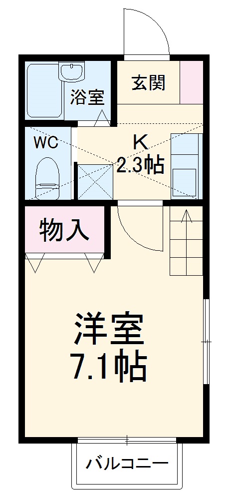 シュロスハイム東海大学前の間取り