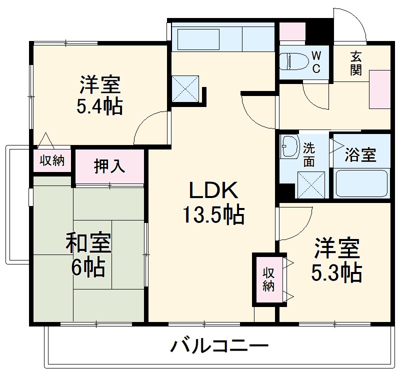 コート若園の間取り