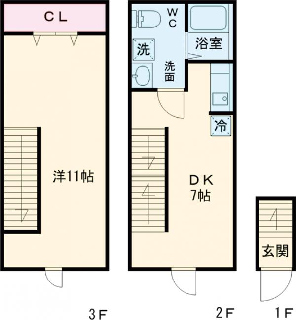 Ｋｅｗｅｌ緑が丘・202号室の間取り