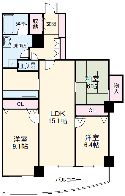 ザ・シーン城北アストロタワーの間取り