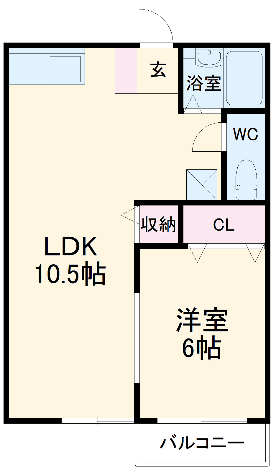 サンパレス新田Aの間取り