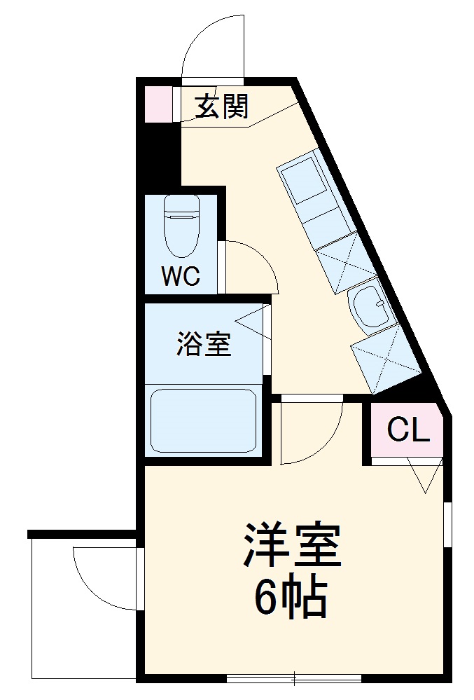 ランド金沢文庫・201号室の間取り