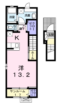 コーポ司の間取り
