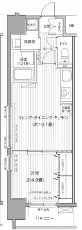 ダイイチフレア川崎の間取り