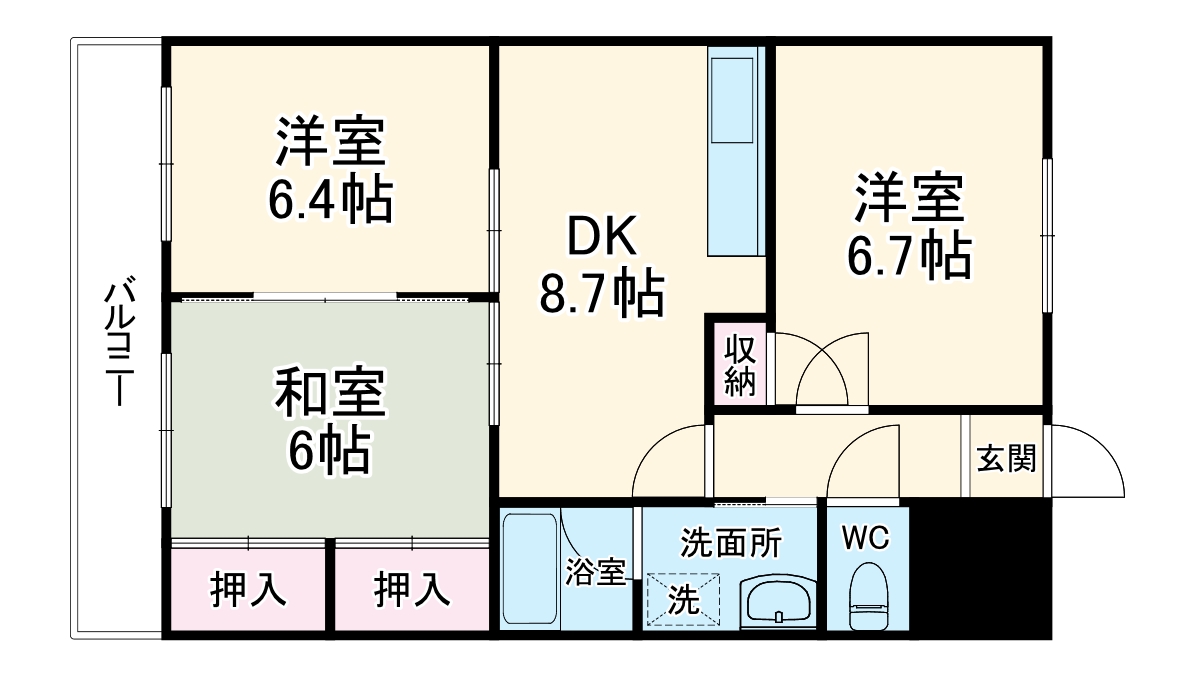 エクセルひくまの間取り
