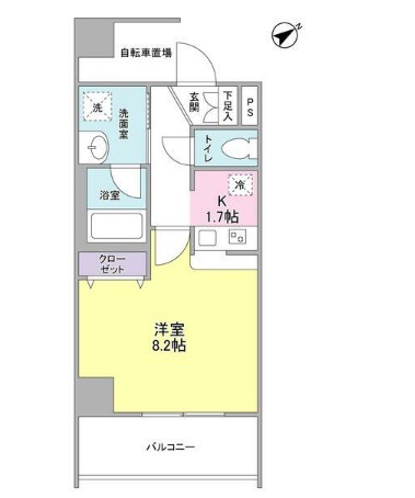 メゾンピオニー都立大学の間取り