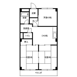 シャンポール原Ⅰの間取り