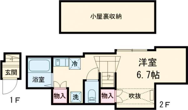 アイコート祖師ヶ谷大蔵の間取り
