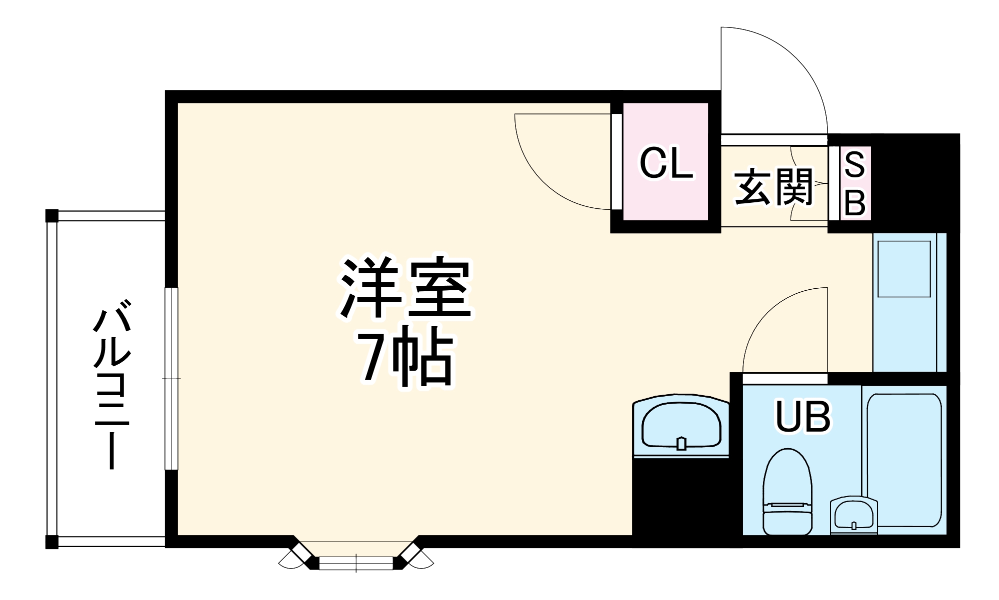 カルム西緑丘の間取り