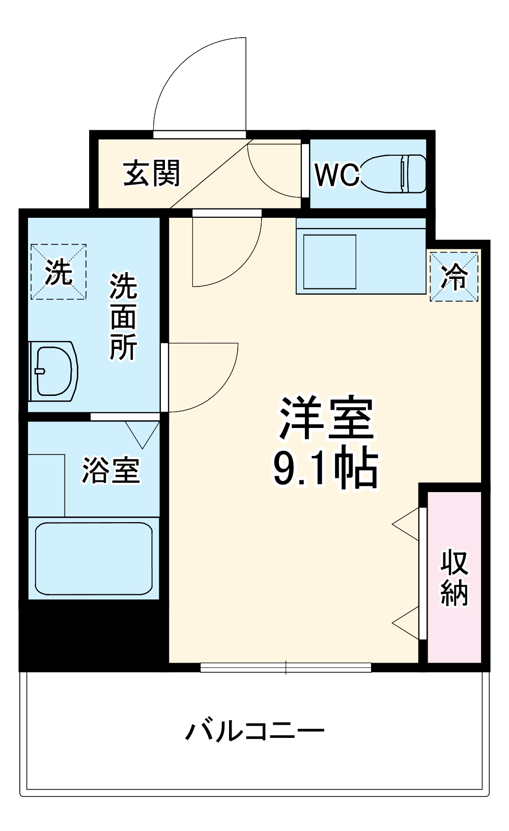 マリアージュ市川の間取り