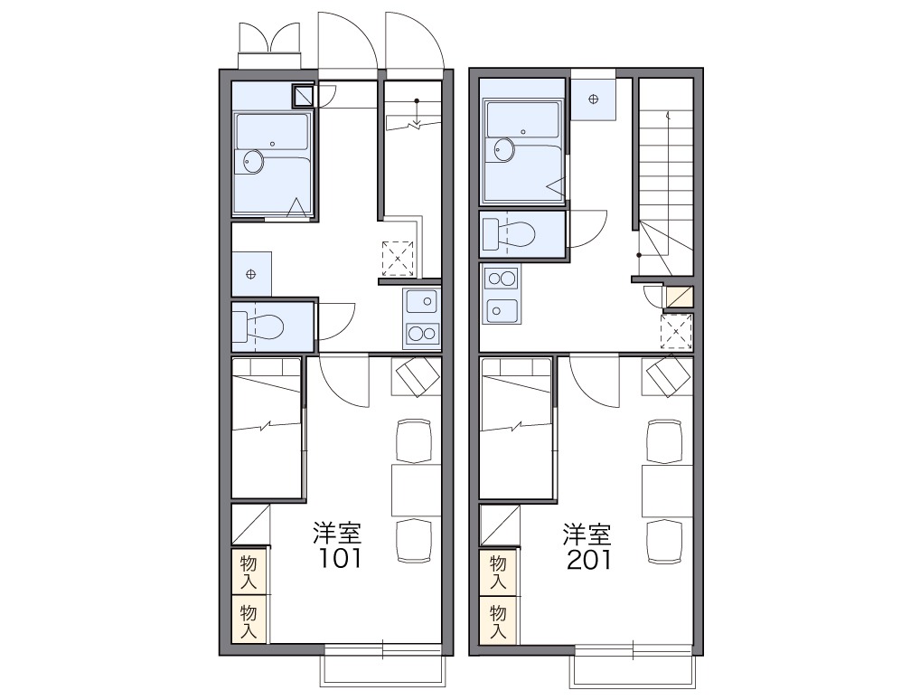 レオパレスせせらぎの間取り