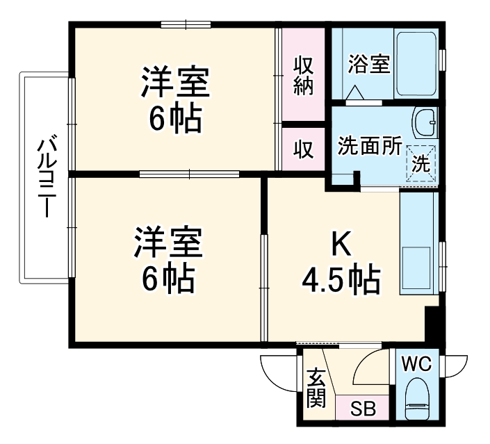 ビブレ柏の間取り