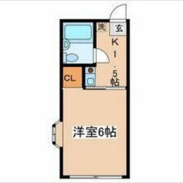 金森の完工年月(1988年3月)築の賃貸マンションの間取り