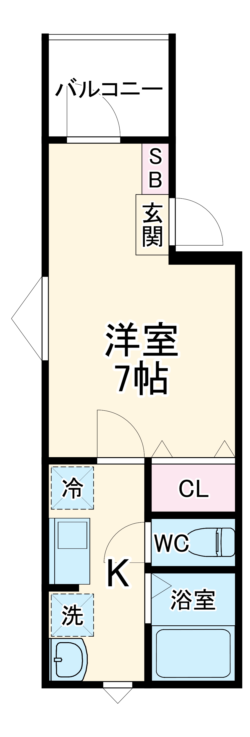 メルディア登戸の間取り