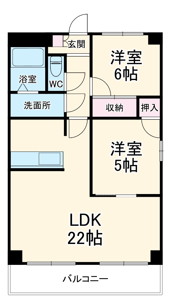 プロミネント四日市 の間取り