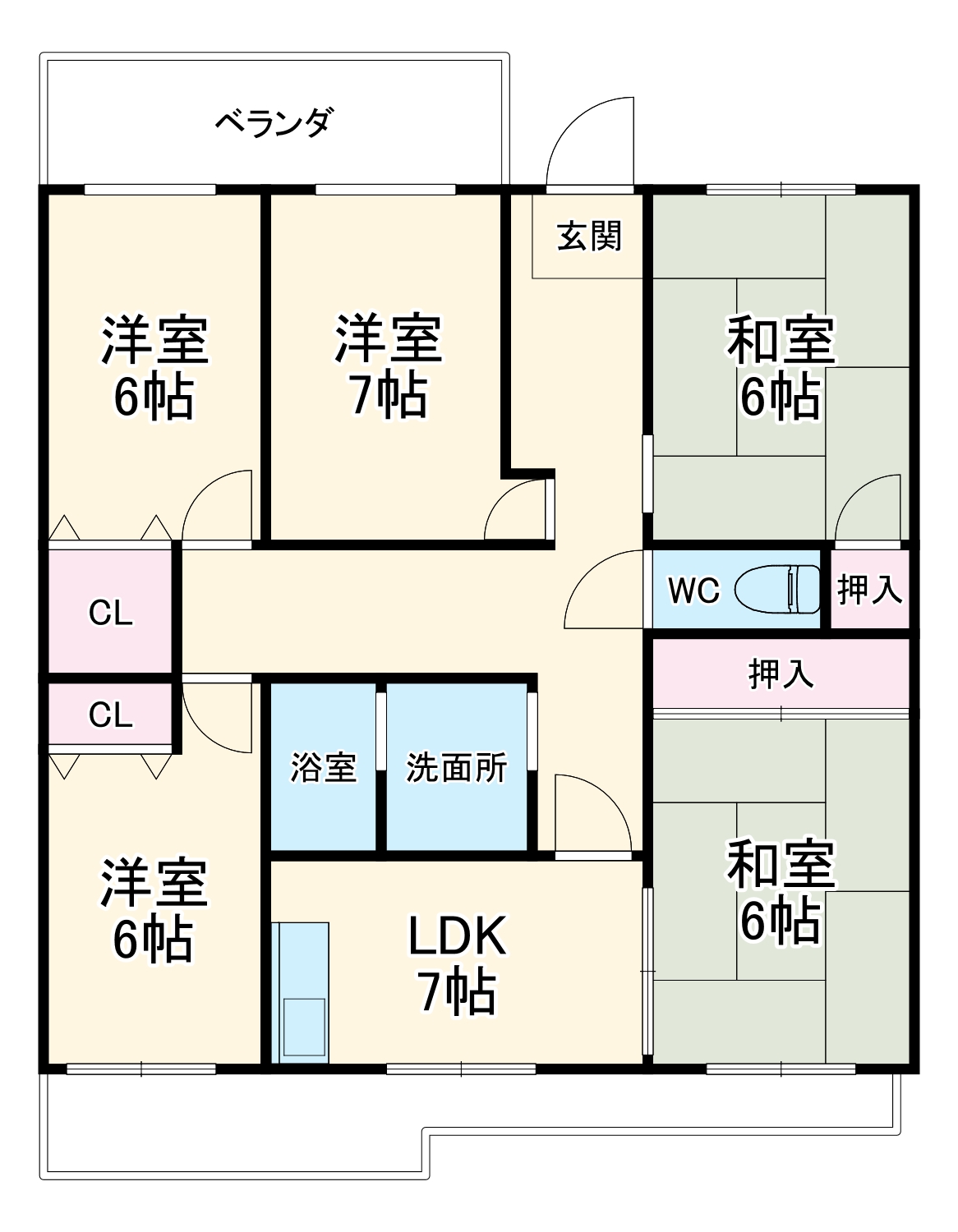リバーサイド鎌倉の間取り