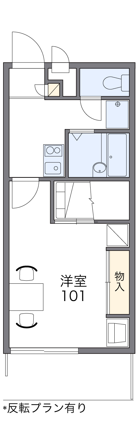 レオパレスフィレンツェ七番の間取り