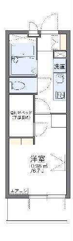 レオパレスサンヴィレッジ19の間取り