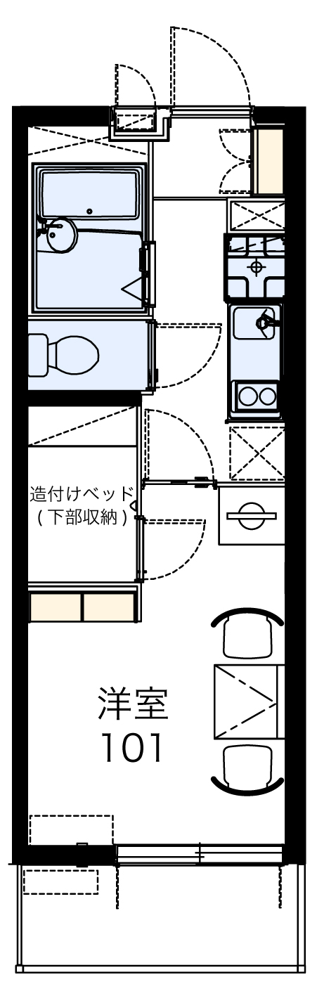 レオパレスハイ ウッド 中平の間取り