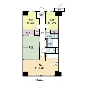 ファミ-ユ菊水の間取り