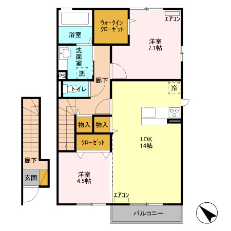 D-room wit Aの間取り