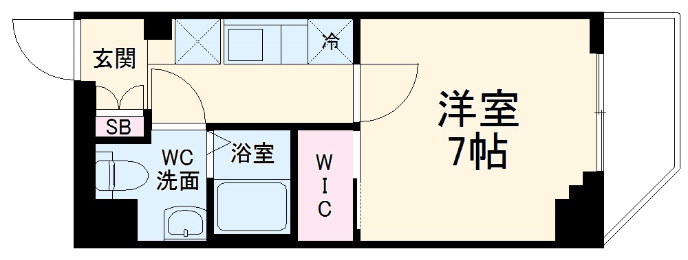 スタジオスクエア弘明寺の間取り