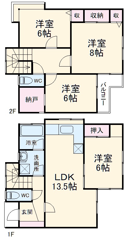ラピュタ中山の間取り