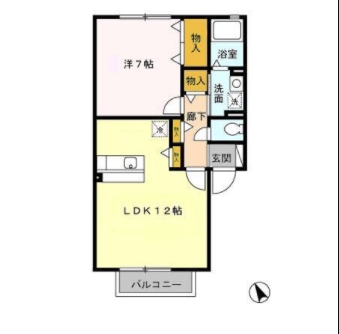 エトワール キューブ Bの間取り