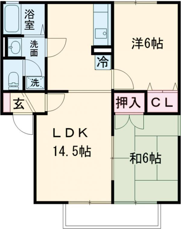 モンテベール Eの間取り