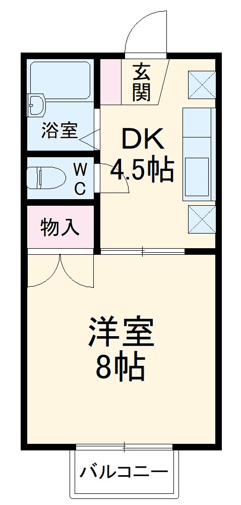 ジュネス山本の間取り