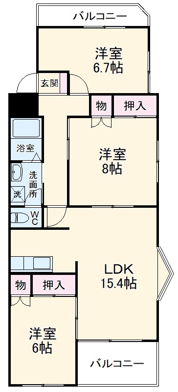 ファランドール井野の間取り