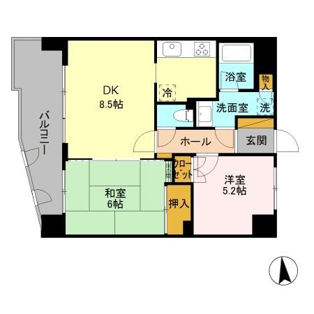 ハイラーク高崎の間取り