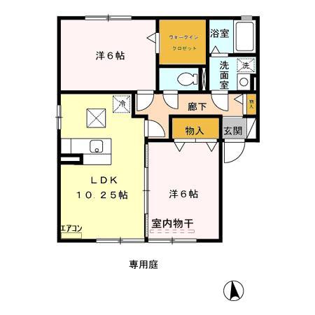 ノイエ・シュタット A/Bの間取り