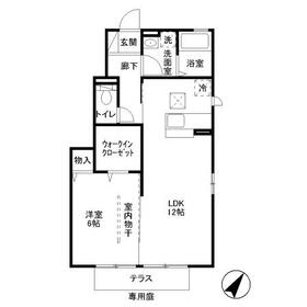 ラフォーレ Aの間取り