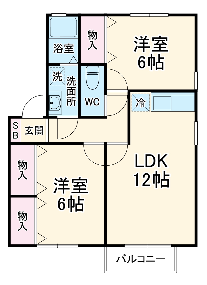 アドラブール I/IIの間取り