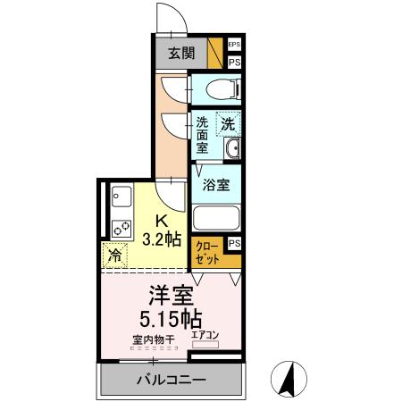Klein Kirsche (クラインキルシェ)の間取り