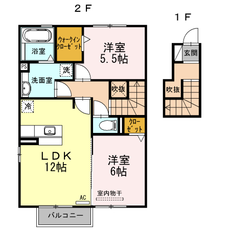 フォレスト Aの間取り