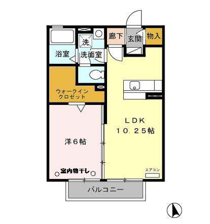 オーマス Bの間取り