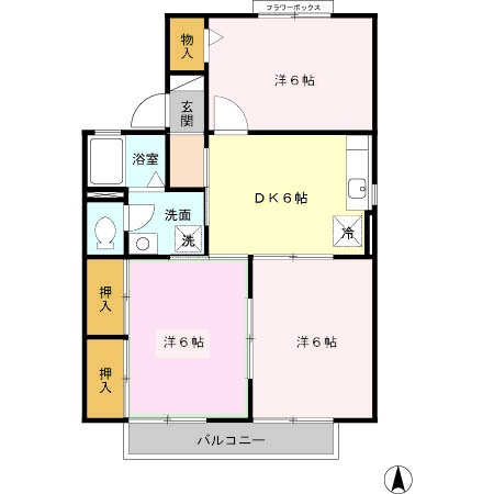 グランドールN Aの間取り