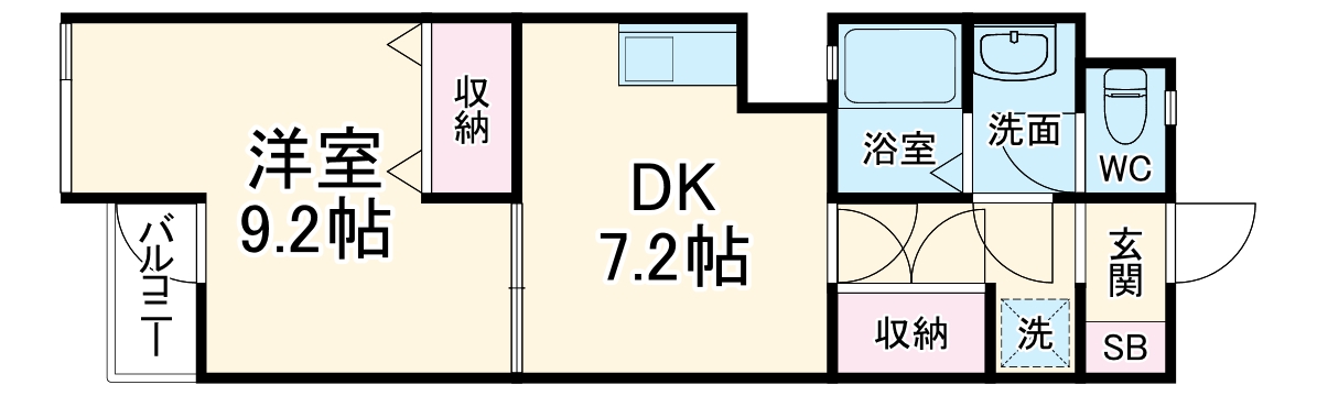 レインボープラザの間取り