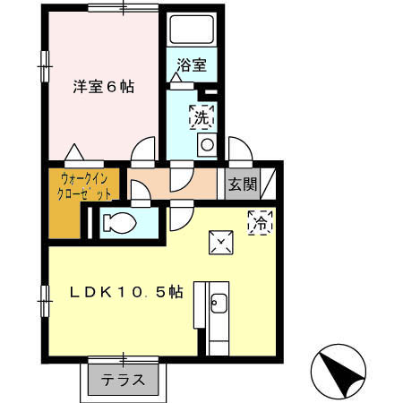 メゾン ピコ Aの間取り