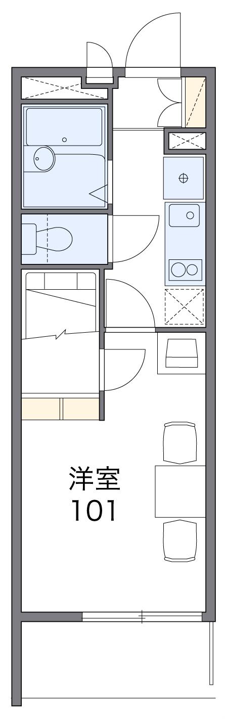 レオパレス小本本町の間取り