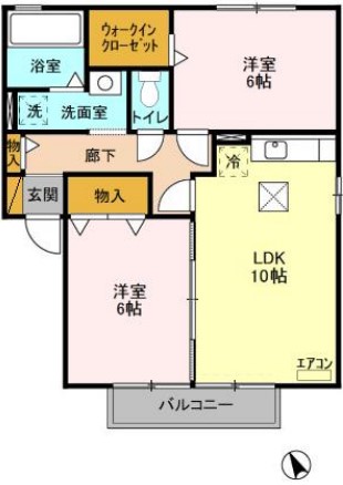 ブレジオ・カーム Aの間取り